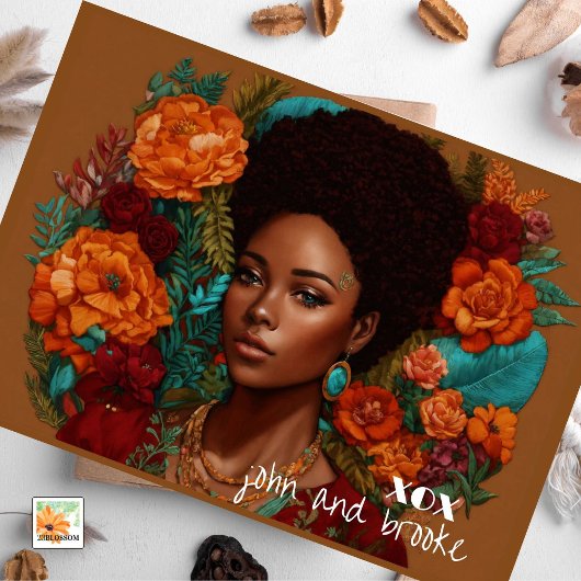 心の底から湧き出る花と花の母の日 シーズンカード