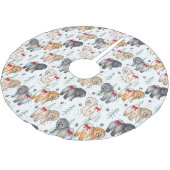 心の底から5つのチャウ色 ブラッシュドポリエステルツリースカート (アングル)