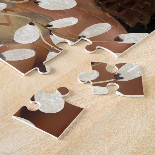 心の強いアフリカ系アメリカ人の女性アートを壊した ジグソーパズル (側面)