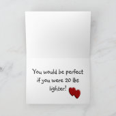 心の強いバレンタインデー笑わされるス – シーズンカード (内部)