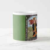 心の悩みの守護聖人セント・ディムナ ジャンボコーヒーマグカップ (正面)