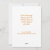 心の悩むレトロBBQクリスマスグリーティング: Maroon シーズンカード (裏面)