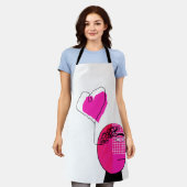 心の愛 エプロン (着用した状態)