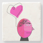 心の愛 ストーンコースター (正面)