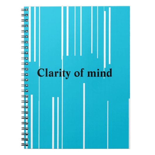 心の明瞭度 ノートブック (正面)