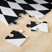 心の曲げ黒と白の光学錯覚 ジグソーパズル (側面)