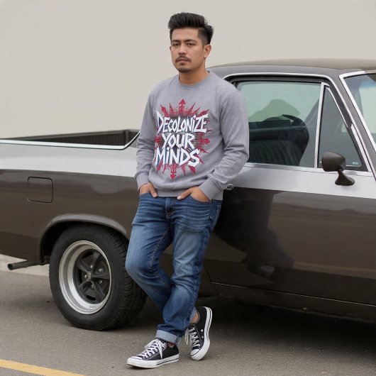 心の植民地化を解放しよう（ポイント） スウェットシャツ