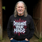 心の植民地化を解放しよう（ポイント） スウェットシャツ