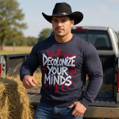 心の植民地化を解放しよう（ポイント） スウェットシャツ