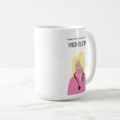 心の気に底：カスタマイズ可能なナース感謝マグカップ コーヒーマグカップ (正面右)