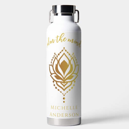 心の水びんを静める ウォーターボトル (正面)