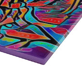 心の深さE2装飾ガラスアート15"x11" カッティングボード (角)