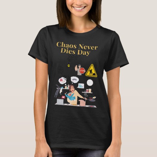 心の混沌を征服する Tシャツ (正面)