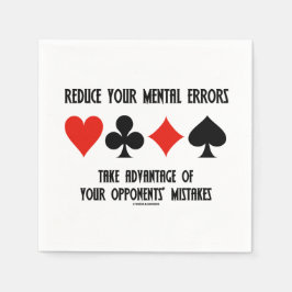 心の減ら誤りが敵を利する スタンダードカクテルナプキン