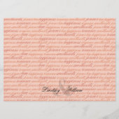 心の琴線の夕食メニューモモ メニュー (裏面)