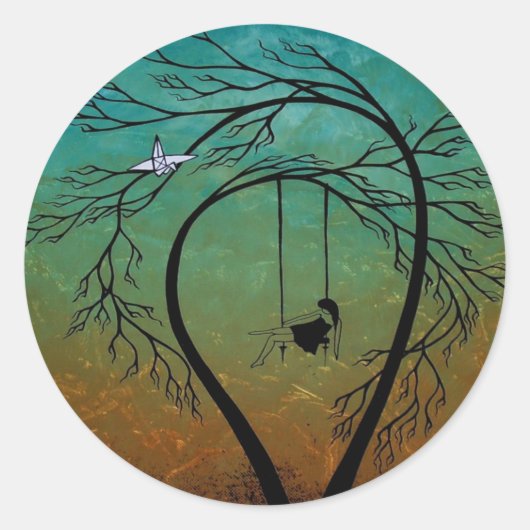 心の痛みと詩20... ラウンドシール (正面)