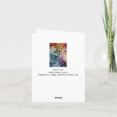 心の目のメッセージカード カード (裏面)