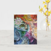 心の目のメッセージカード カード (黄色い花)