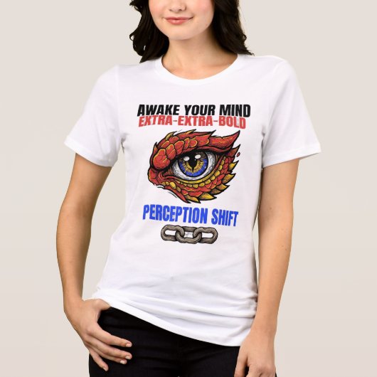 心の目覚め 認識の転換 トライブレンドTシャツ (正面)