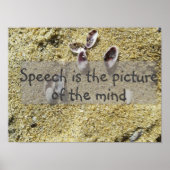 心の知恵のことわざの写真 ポスター (正面)