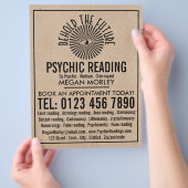 心の神の読目広告 チラシ (手)