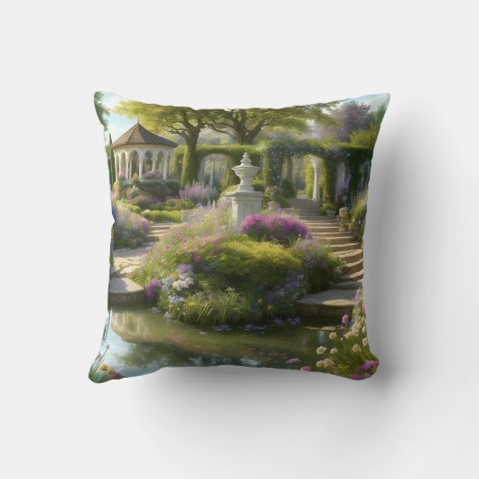 心の秘密の庭 クッション (裏面)