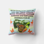 心の美しい蝶の果実 クッション (裏面)