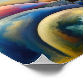 心の調和-抽象芸術女性 – Surreal Art ポスター (角)