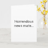 心の軽い同情おもしろいカード カード (黄色い花)