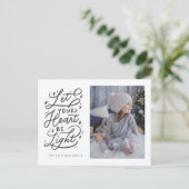 心の軽い星空の手書付きの休日はがき シーズンポストカード (スタンド正面)