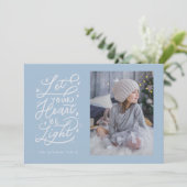 心の軽い星空の手札付きホリデーカード シーズンカード (スタンド正面)