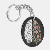 心の開花：論理と自然のバランス キーホルダー (正面左)