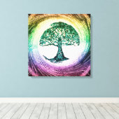 心の静寂の木 キャンバスプリント (インサイチュ (ウッドフロア))