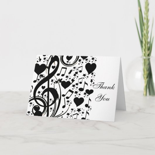 心の音楽 サンキューカード (正面)