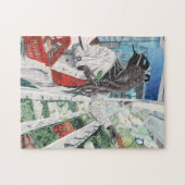 心のFlayerの食料雑貨ショッピングの中型のジグソーパズル ジグソーパズル (横)