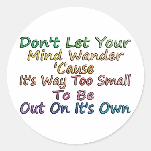 心はさまよいます ラウンドシール (正面)