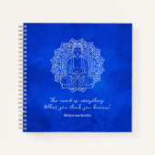 心はすべて釈迦仏ブルー ノートブック (正面)