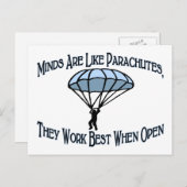 心はパラシュートのようです ポストカード (正面/裏面)