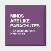 心はパラシュートのようなものだ マグネット (正面)