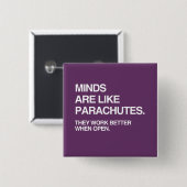 心はパラシュートのようなものだ 缶バッジ (正面&裏面)