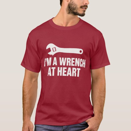 心はレンチなメカニック Tシャツ (正面)
