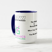 心は全てだ。ビタミン剤マグカップ マグカップ (正面左)