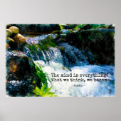 心は全て、モチベーション引用文ワラール ポスター (正面)