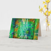 心は無事に治る カード (黄色い花)