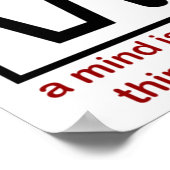 心は無駄に恐ろしいものだ! ポスター (角)