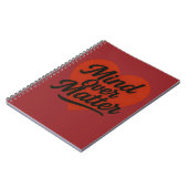 心は物質を越えて – 力は内に始まる ノートブック (左側)