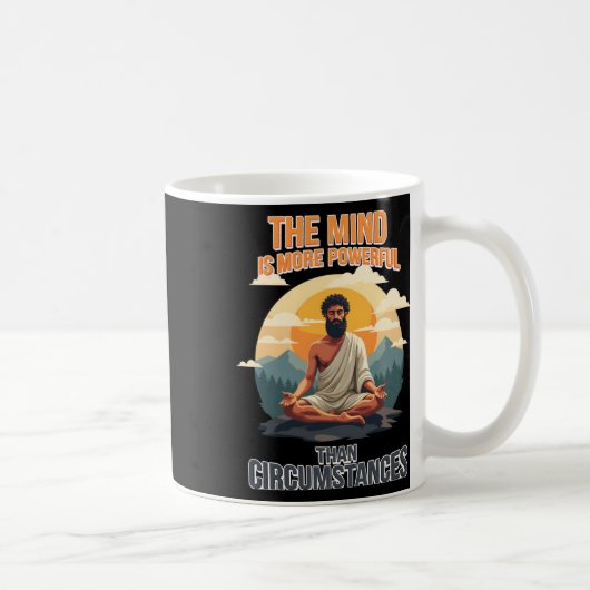 心は状況よりも強い –  コーヒーマグカップ (右)