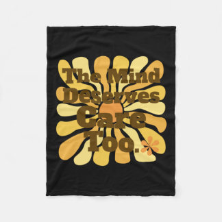 心も当然気にだ。臨床心理学者 フリースブランケット