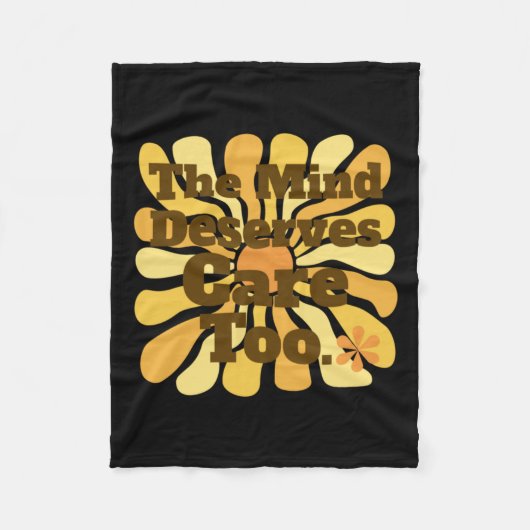 心も当然気にだ。臨床心理学者 フリースブランケット (正面)