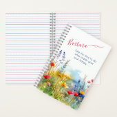 心やる気を起こさせるを幸せにすパーソナライズされたる ノートブック (内側)